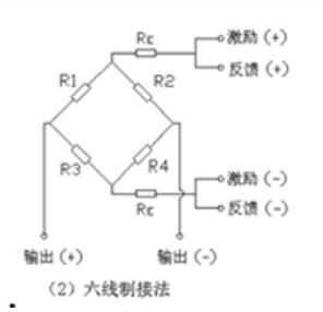 六線稱(chēng)重傳感器電路圖